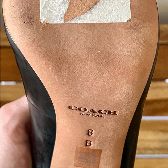 Black Coach Harlee High Heels Size 8 - Picture 5 of 5